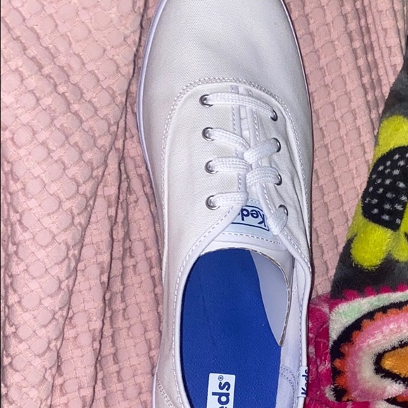 Women’s Keds Champion White Canvas Shoes size 12 extra wide - Picture 3 of 4
